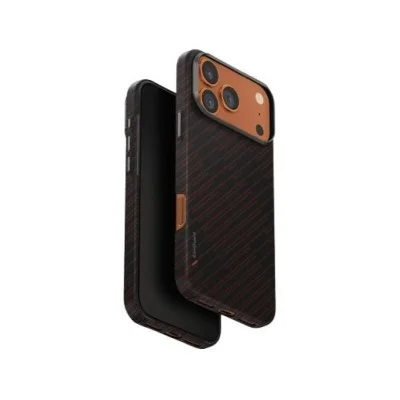 Uniq Hybrid Iphone 17 Pro Max (2025) 6.9 Magclick Charging Keva Edge - Rust Orange